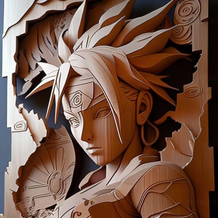3D модель Персонажі Naruto FEM NARUTO (STL)
